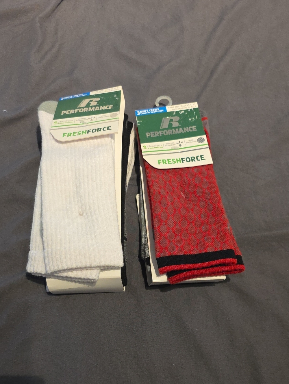 Russell Athletic FreshForce Crew Socks - 5 Pair